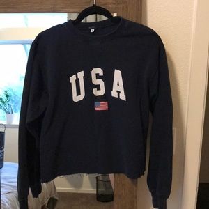 Blue USA sweatshirt - Brandy Melville